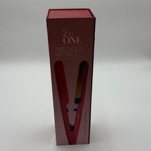Red 2-in-1 Hair Straightener and Curler